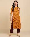 Anmi Printed Women A-line Kurta