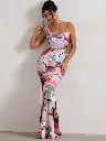 Multi Floral Maxi Dress 