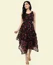 Absorbing Women Asymmetric Multicolor Dress