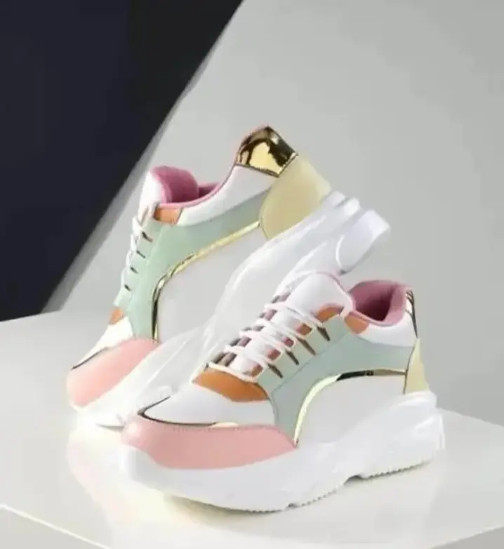 Stylish Pink Casual Sneakers Shoes For Women