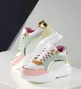 Stylish Pink Casual Sneakers Shoes For Women