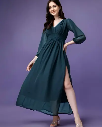 Designer Georgette Gown For Women