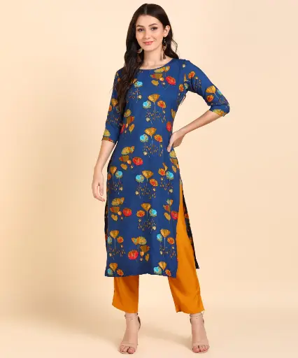 Hiva Western collection Women Kurta And Pant set Crepe