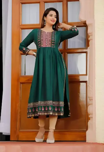 Women Printed Anarkali Kurta