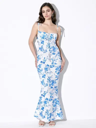 Women's Sexy Summer Floral Bodycon Maxi Dress